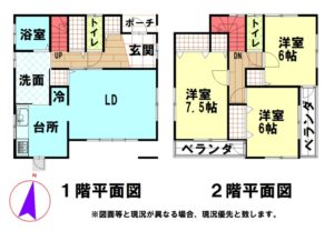 鴨川市貝渚【新築建売住宅】平面図
