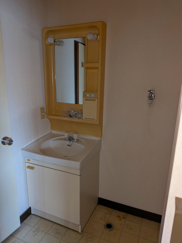 洗面台と洗濯機置き場